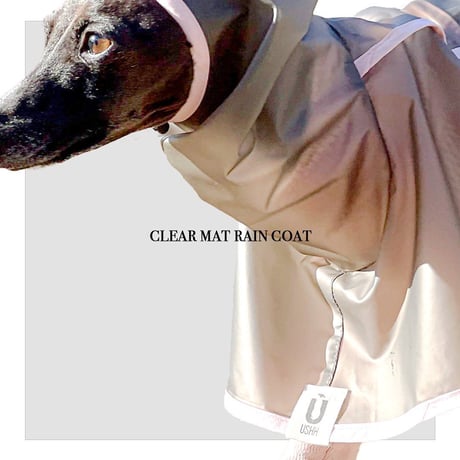 Clear sheer mat rain coat: sheer brown//クリアシアーマットレインコート:シアーブラウン
