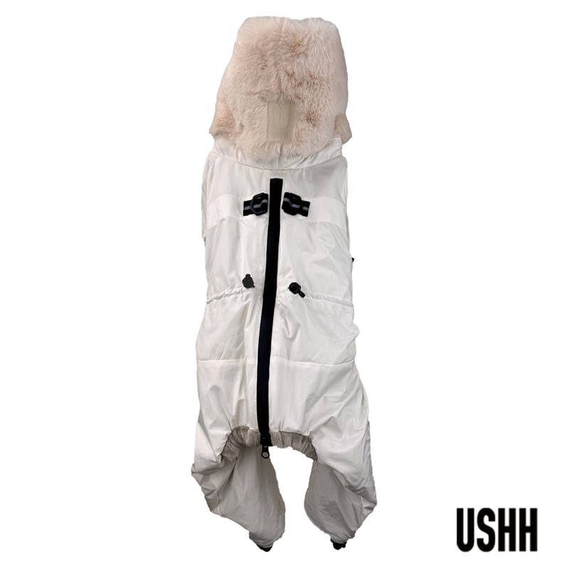 USHH ミルキーホワイト スノースーツ　Mサイズ USHH ミルキーホワイト スノースーツMサイズ