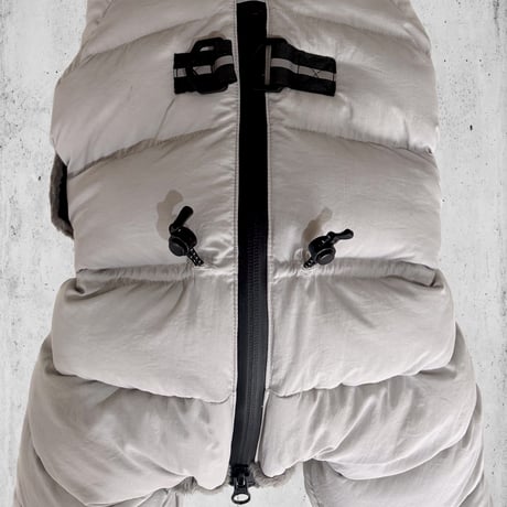SNZ ECO FUR SNOW SUIT:SILVER GREY  <SNZｴｺﾌｧｰｽﾉｰｽｰﾂ: ｼﾙﾊﾞｰｸﾞﾚｰ>