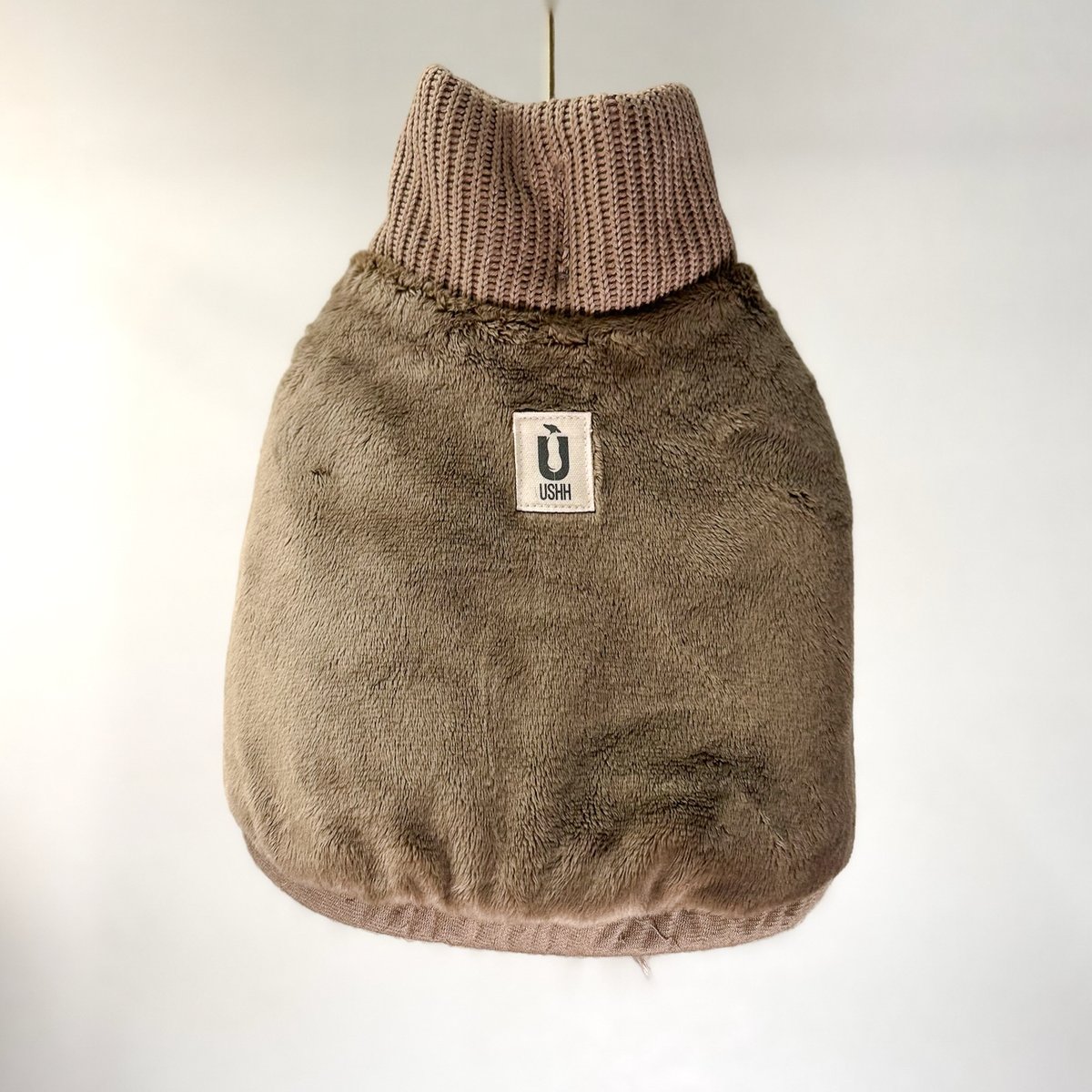 ECO FUR SHORT VEST:Moca Beige//エコファーショートベスト: モ