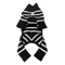 <MINIATURE SCHNAUZER> Thermal Knit Rompers: black border  <ﾐﾆﾁｭｱｼｭﾅｳｻﾞｰ:ｻｰﾏﾙﾆｯﾄﾛﾝﾊﾟｰｽ: ﾌﾞﾗｯｸﾎﾞｰﾀﾞｰ>