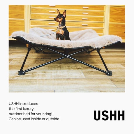 ECO FUR DOG COT  :<BEIGE> // エコファードッグコット: <ベージュ>