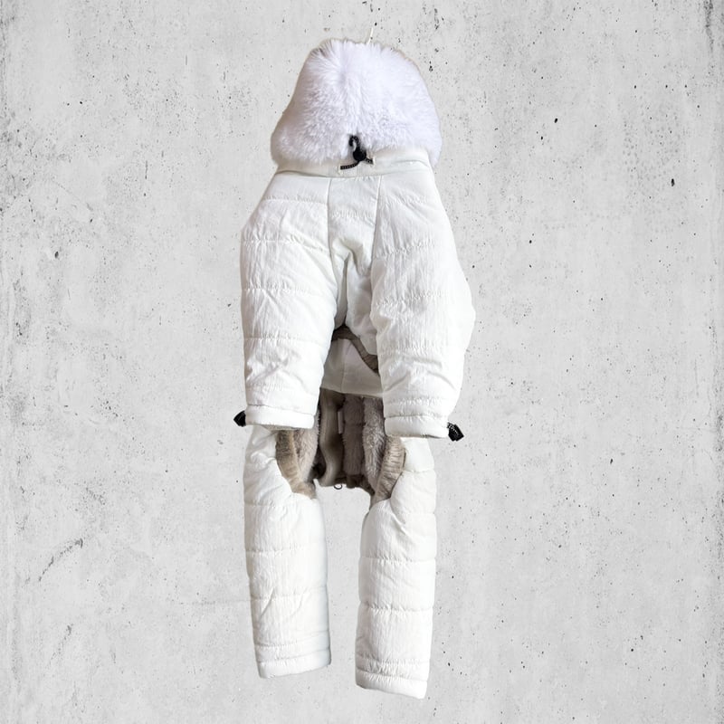 2025NEW ECO FUR SNOW SUIT:PURE WHITE <ｴｺﾌｧｰｽﾉｰｽ