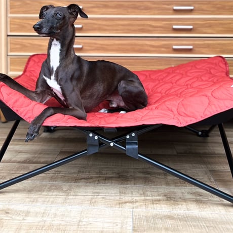 QUILTING DOG COT  :<TERACOTTA > // キルティングドッグコット: <テラコッタ>