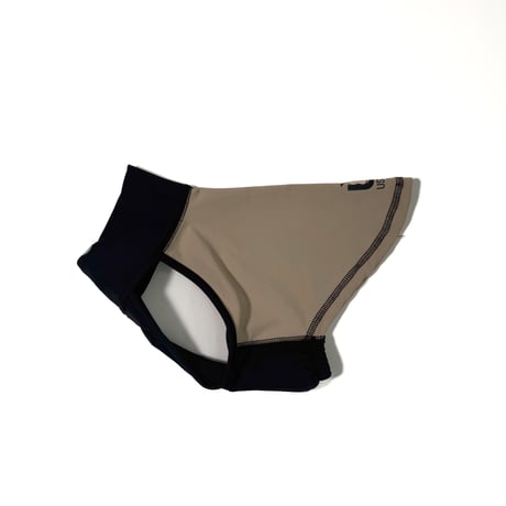 USHH:エコファーレオパードロンパース:ブラウン サイズ：S USHH_Italiangreyhound