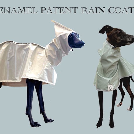 Enamel patent  rain coat: pistachio //エナメルパテントレインコート:ピスタチオ