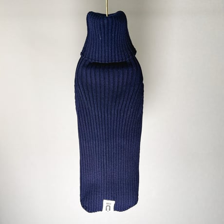 Rib stretch knit tops:NAVY// リブストレッチニットトップス: ネイビー