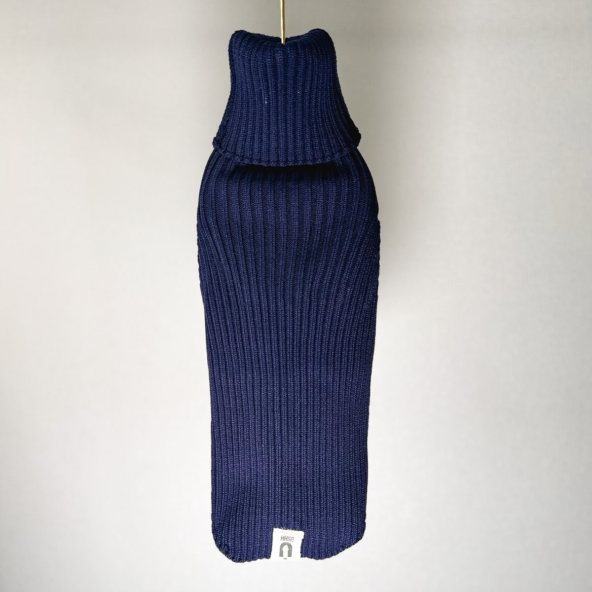 トップス REST&RECREATION RIB KNIT TOP_NAVY CC824_BL8803