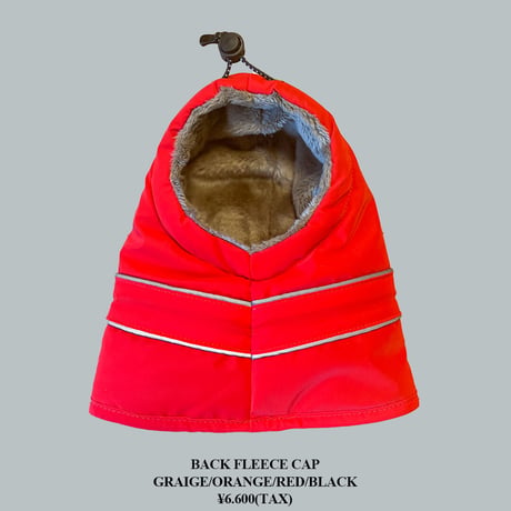 BACK FLEECE CAP <バックフリースキャップ>: RED<レッド>