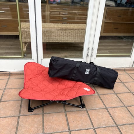 QUILTING DOG COT  :<TERACOTTA > // キルティングドッグコット: <テラコッタ>