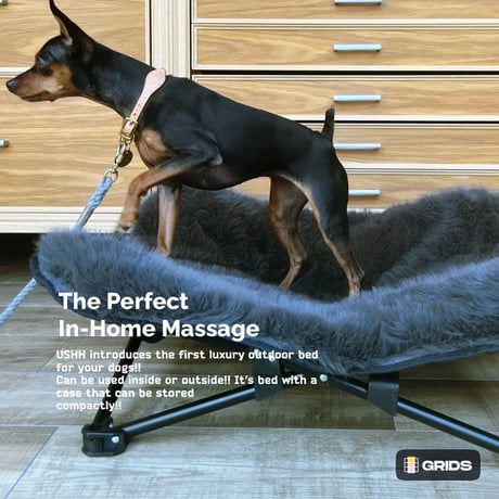ECO FUR DOG COT:<CHARCOAL>   // エコファードッグコット<チャコール>