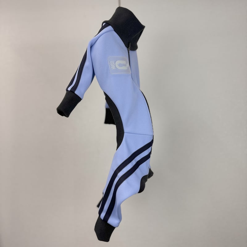 ZIP UP jersey rompers:OCEAN// ｼﾞｯﾌﾟｱｯﾌﾟｼﾞｬｰｼﾞﾛﾝ