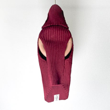 Rib stretch knit tops:WINE// リブストレッチニットトップス: ワイン