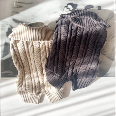 Cotton strech cable knit JK : CHARCOAL <ｺｯﾄﾝｽﾄﾚｯﾁｹｰﾌﾞﾙﾆｯﾄｼﾞｬｹｯﾄ:ﾁｬｺｰﾙ>