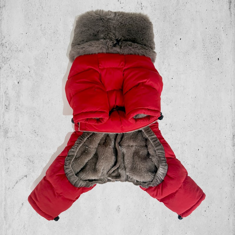 SNZ ECO FUR SNOW SUIT:TELACOTTA <SNZｴｺﾌｧｰｽﾉｰｽｰ