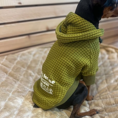 蓄光ﾌﾟﾘﾝﾄ サーマルフーディトップス GREEN TEA<ｸﾞﾘｰﾝﾃｨ->