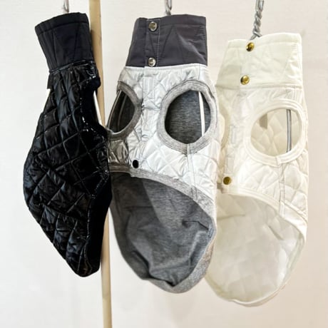 ENAMEL QUILTING VEST//エナメルキルティングベスト　ENAMEL BLACK//エナメルブラック