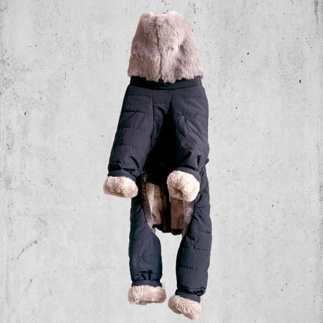 2025NEW ECO FUR SNOW SUIT:BLACK <ｴｺﾌｧｰｽﾉｰｽｰﾂ: ﾌﾞﾗｯｸ>