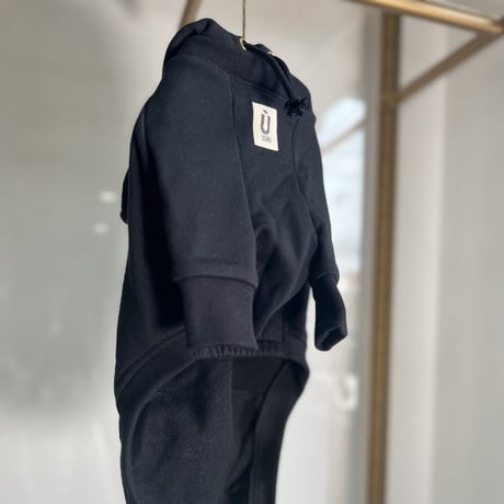 sweat footed parker:BLACK// ｽｳｪｯﾄﾌｰﾃｯﾄﾞﾊﾟｰｶｰ:ﾌﾞﾗｯｸ