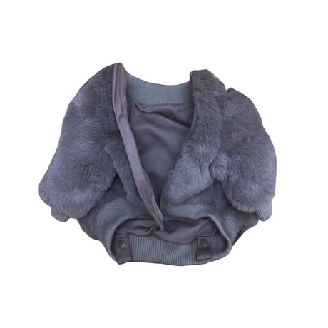 Eco-Fur zipup blouson-KHAKI //ｴｺﾌｧｰｼﾞｯﾌﾟｱｯﾌﾟﾌﾞﾙｿﾞﾝ- ｶｰｷ