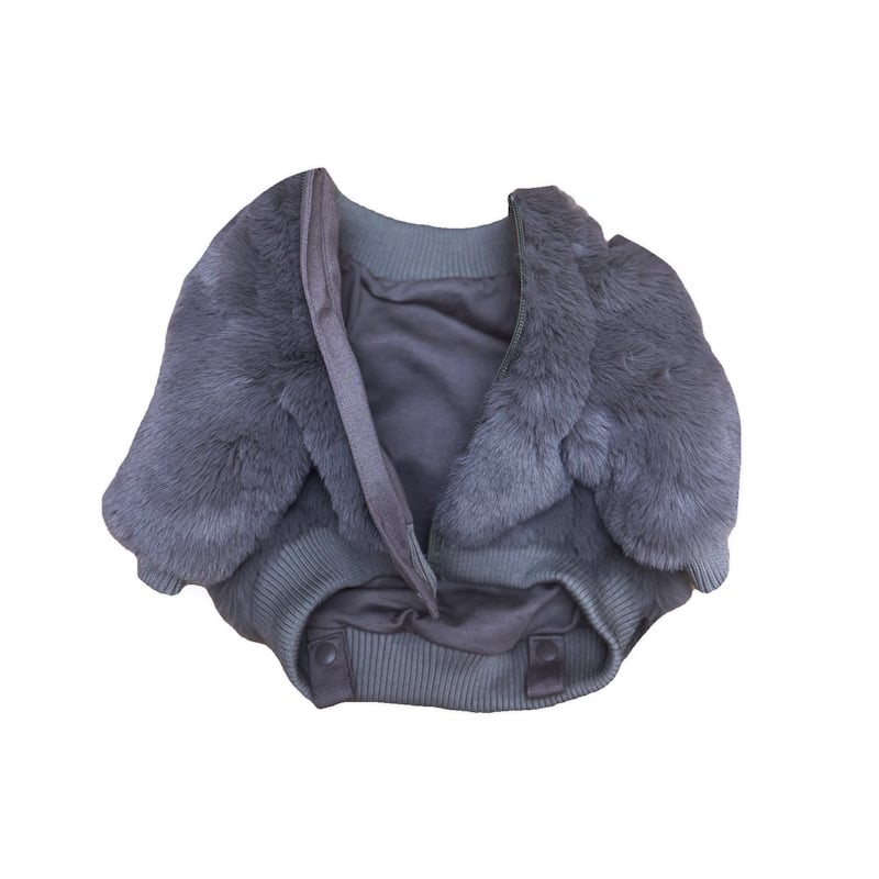 Eco-Fur zipup blouson-KHAKI //ｴｺﾌｧｰｼﾞｯﾌﾟｱｯﾌﾟﾌﾞﾙ
