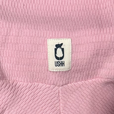 <FRENCH BULLDOG> Thermal Knit Rompers: tutu Pink <フレンチブルドッグ:ｻｰﾏﾙﾆｯﾄﾛﾝﾊﾟｰｽ: ﾁｭﾁｭﾋﾟﾝｸ>