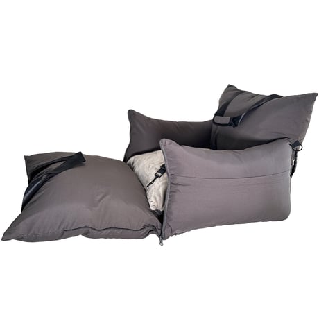 <USHH  BAG> <撥水タイプ/保冷ポケット付>MULTI CURRY SOFA BED:マルチキャリーソファベッド:CHARCOAL GREY