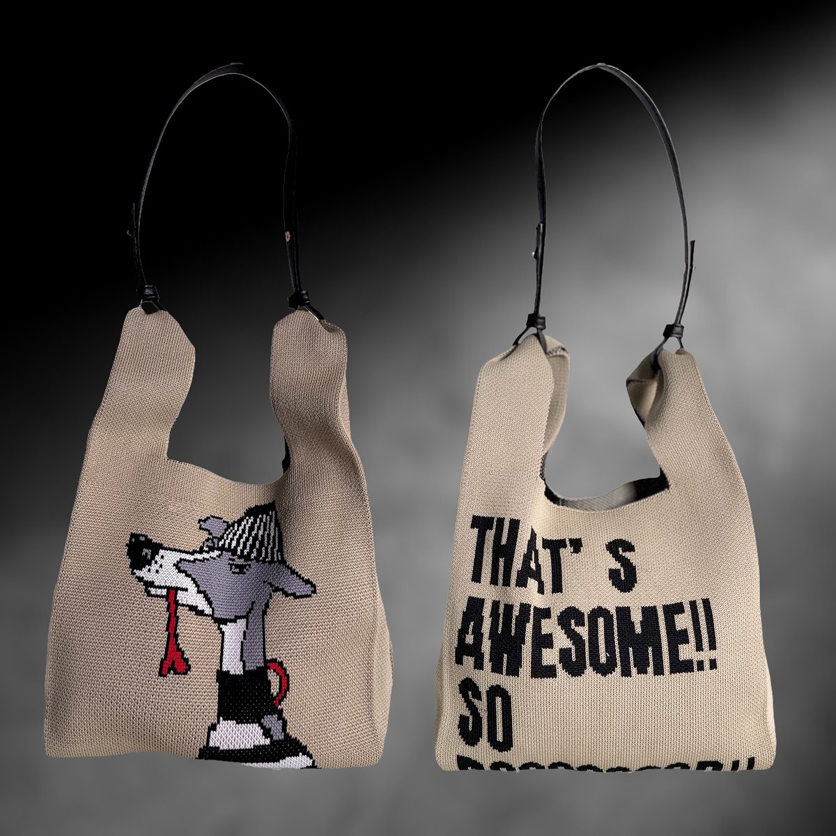 Jaquard knit bag // ジャガードニットバッグ | USHH_Italiang Jaquard knit bag // ジャガードニットバッグ | USHH_Italiang