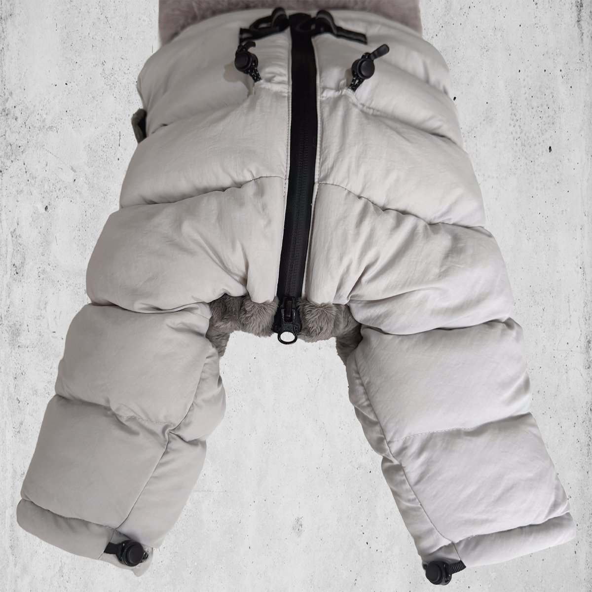 SNZ ECO FUR SNOW SUIT:SILVER GREY <SNZｴｺﾌｧｰｽﾉｰ