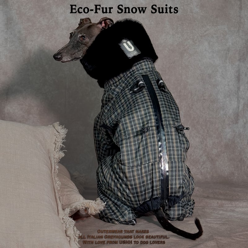 ECO Fur Snow SUIT: Classic CHECK <エコファースノースーツ: クラシックチェック>