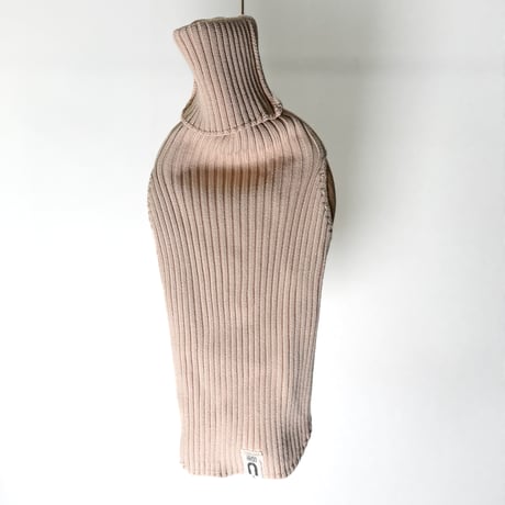 Rib stretch knit tops:ECRU// リブストレッチニットトップス:エクリュ