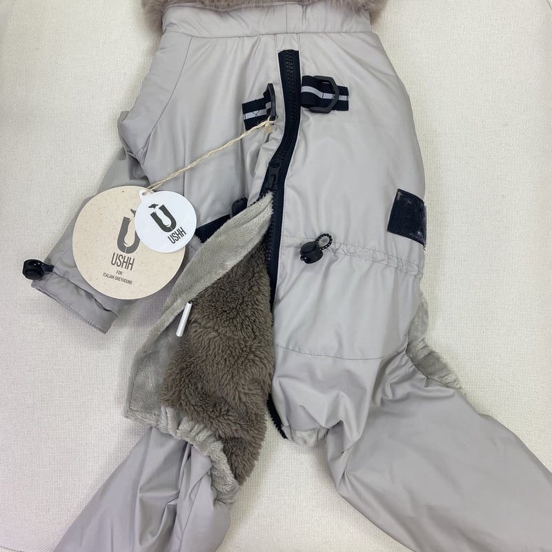 ECO FUR SNOW SUIT: SILVER <エコファースノースーツ: シルバー> ECO FUR SNOW SUIT: SILVER <エコファースノースーツ: シルバー>