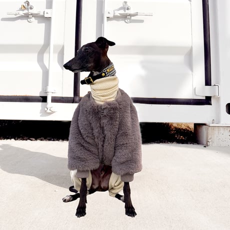 Eco-Fur zipup blouson-KHAKI //ｴｺﾌｧｰｼﾞｯﾌﾟｱｯﾌﾟﾌﾞﾙｿﾞﾝ- ｶｰｷ