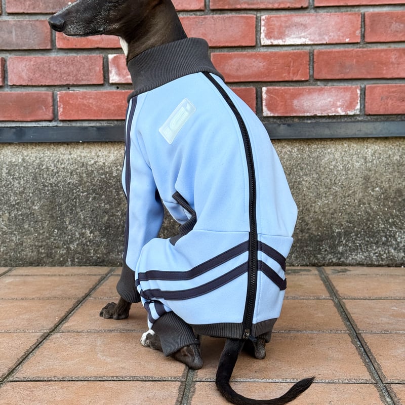 ZIP UP jersey rompers:OCEAN// ｼﾞｯﾌﾟｱｯﾌﾟｼﾞｬｰｼﾞﾛﾝ