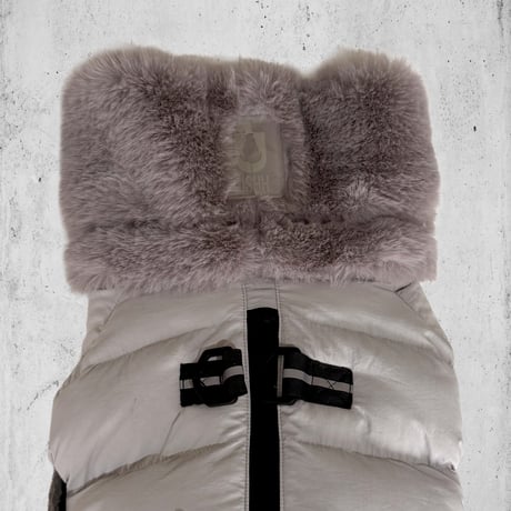 SNZ ECO FUR SNOW SUIT:SILVER GREY  <SNZｴｺﾌｧｰｽﾉｰｽｰﾂ: ｼﾙﾊﾞｰｸﾞﾚｰ>
