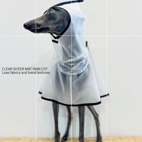 Clear sheer mat rain coat: sheer brown//クリアシアーマットレインコート:シアーブラウン