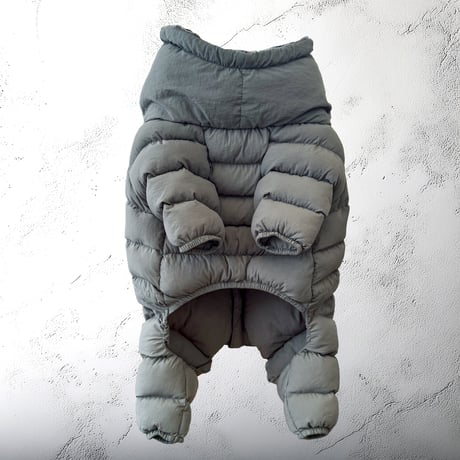 <FRENCH BULLDOG> QUILTING SNOW SUIT:KHAKI <フレンチブルドッグ:ｷﾙﾃｨﾝｸﾞｽﾉｰｽｰﾂ: ｶｰｷ>