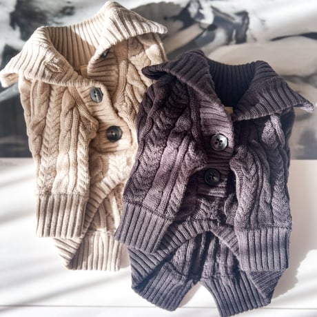 Cotton strech cable knit JK : CHARCOAL <ｺｯﾄﾝｽﾄﾚｯﾁｹｰﾌﾞﾙﾆｯﾄｼﾞｬｹｯﾄ:ﾁｬｺｰﾙ>