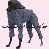 Cotton strech cable knit JK : CHARCOAL <ｺｯﾄﾝｽﾄﾚｯﾁｹｰﾌﾞﾙﾆｯﾄｼﾞｬｹｯﾄ:ﾁｬｺｰﾙ>
