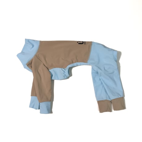 Rush guard full rompers:sax*beige// ラッシュガードフルロンパース:ｻｯｸｽ*ﾍﾞｰｼﾞｭ