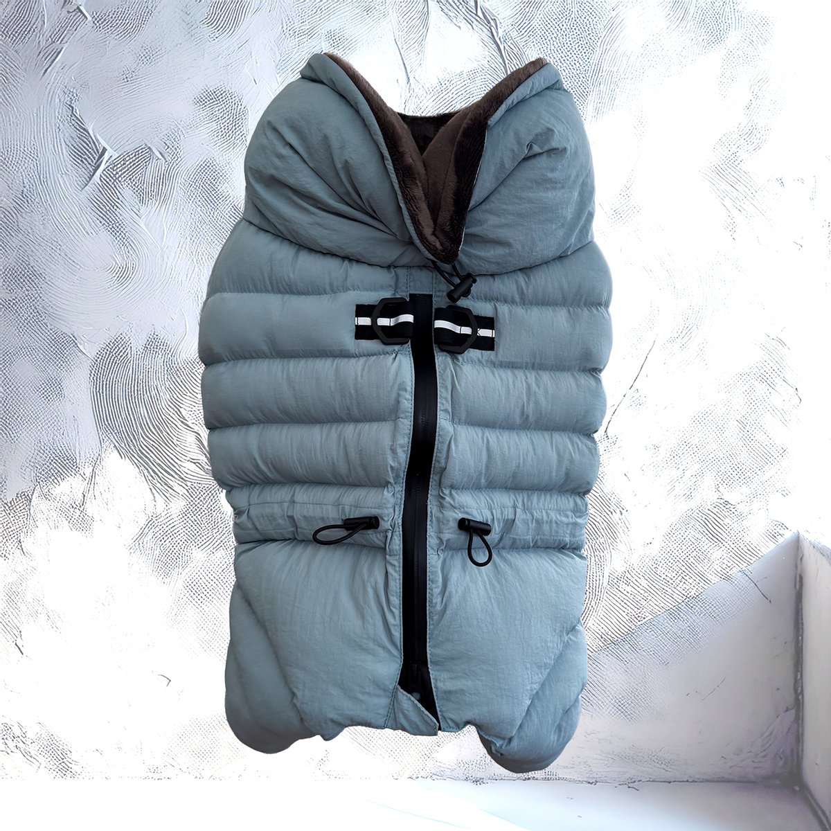 フレンチブルドッグ用 ブラックダウンジャケット USHH