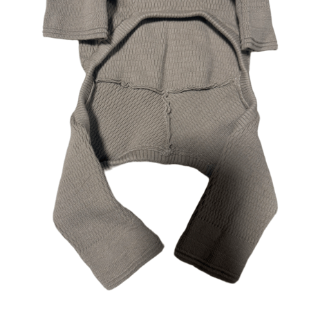 <MINIATURE SCHNAUZER> Thermal Knit Rompers: armond  <ﾐﾆﾁｭｱｼｭﾅｳｻﾞｰ:ｻｰﾏﾙﾆｯﾄﾛﾝﾊﾟｰｽ: ｱｰﾓﾝﾄﾞ>