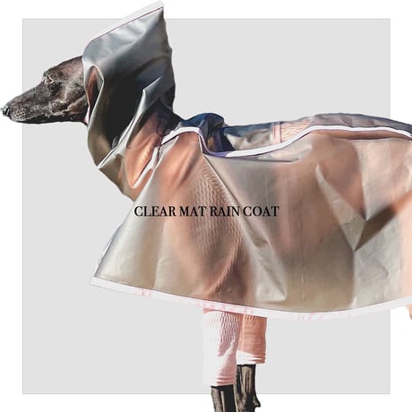 Clear sheer mat rain coat: sheer brown//クリアシアーマットレインコート:シアーブラウン
