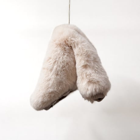 Eco-Fur zipup blouson //ｴｺﾌｧｰｼﾞｯﾌﾟｱｯﾌﾟﾌﾞﾙｿﾞﾝ IVORY