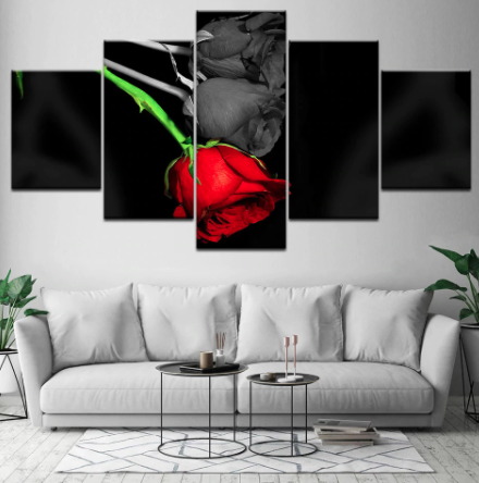 特大】アートパネル キャンバスアート 絵 インテリア 壁掛け バラ お花