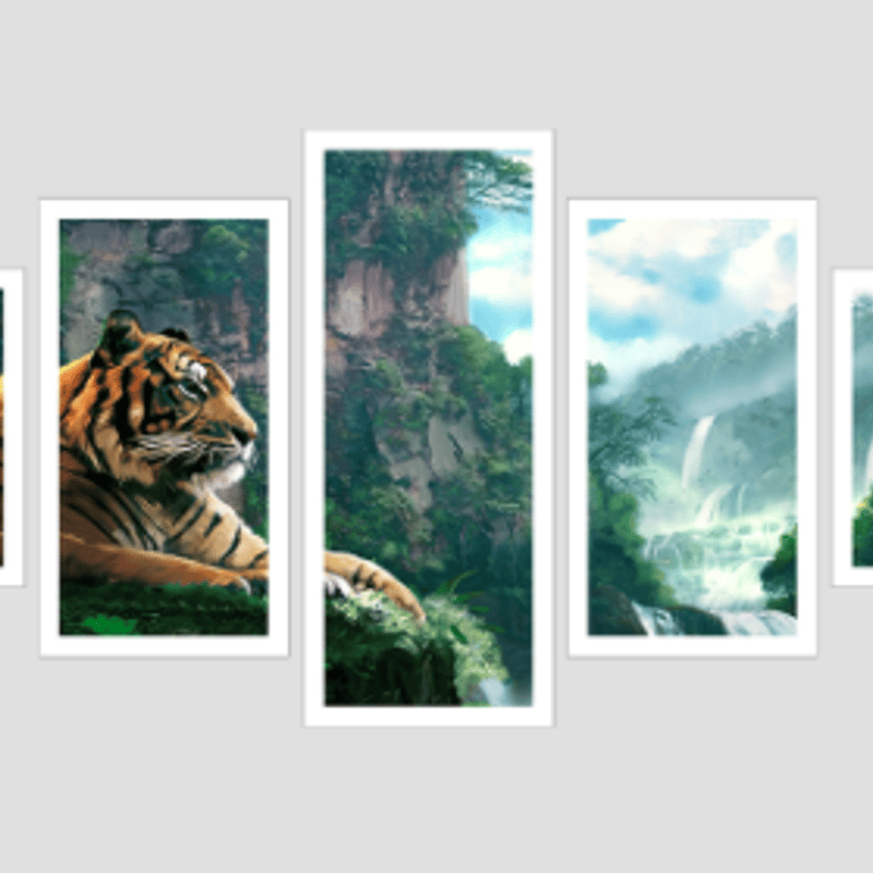 パネルアート アイランド デジタルプリント インテリア 絵画 no brand（ノーブランド）の「【中】アートパネル キャンバスアート