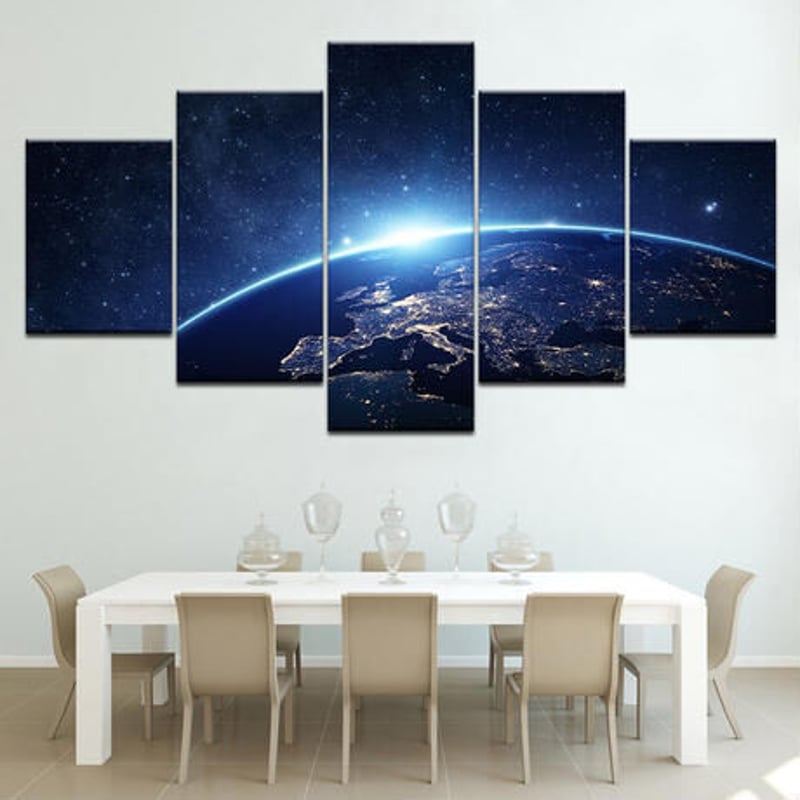 木枠付き 3枚組 壁掛け キャンバス アートパネル 宇宙飛行士 地球 大気圏 3def51c38b84de76d957adcbc0f51d