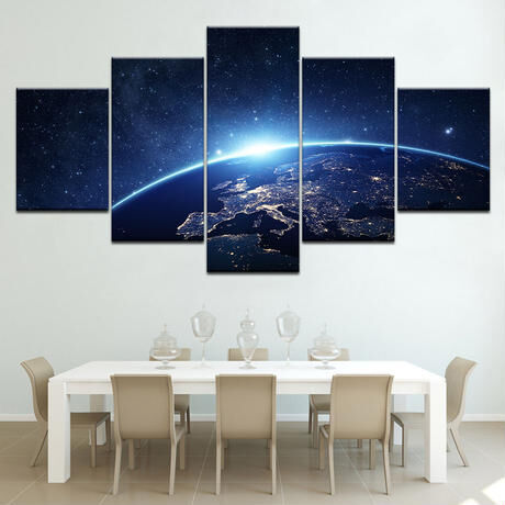 アート239　「宇宙空間(グリーンブルー)」　インテリアコーディネート アート239 「宇宙空間(グリーンブルー)」 インテリア