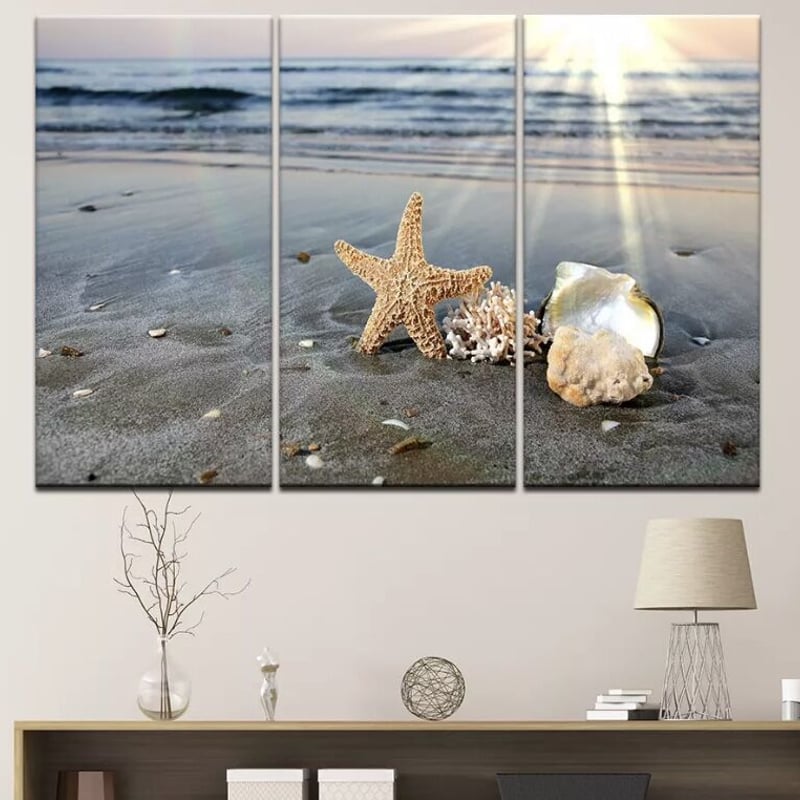 海と空の風景 油絵　ハンドメイド　インテリア　キャンバス　風景画　海　朝日 海と空の風景 油絵 ハンドメイド インテリア キャンバス 風景画