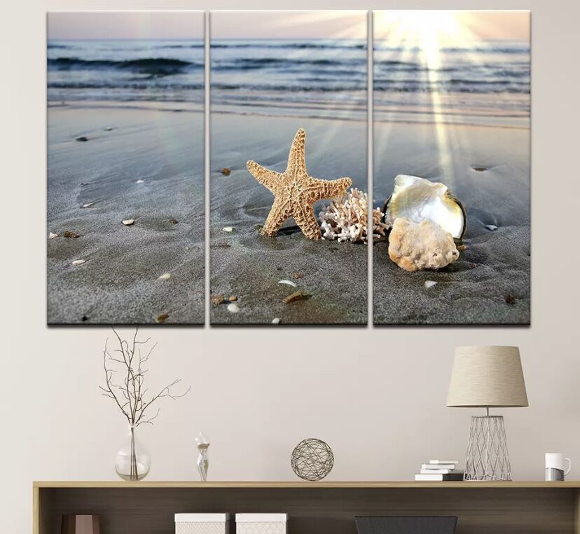 IKEA イケア 絵 海 キャンバス イケア PJÄTTERYD プィエッテリード